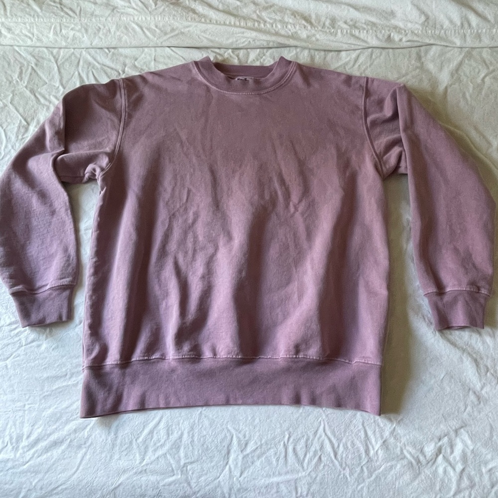 VINTAGE new york trade mark purple crewneck
